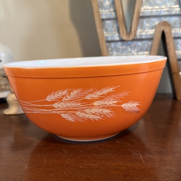 Pyrex | Kitchen | Pyrex Autumn Harvest Mixing Bowl Set Retro 97s Wheat ...